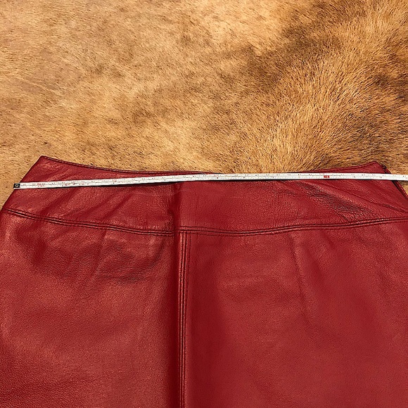 Vintage Leather Skirt - Picture 3 of 7